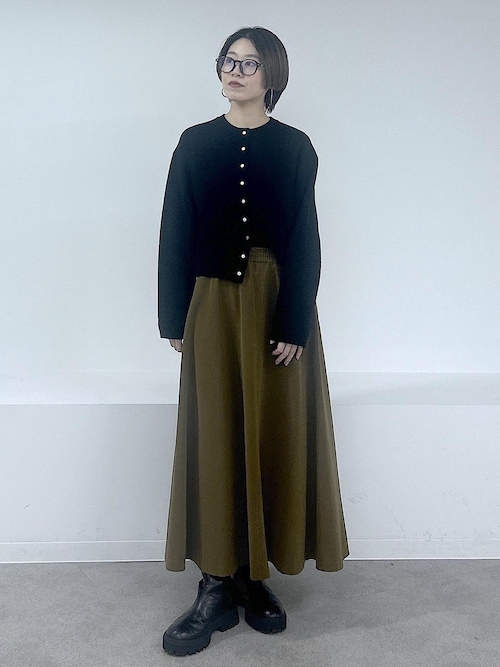 パールレザーライクフレアスカート（スカート）｜SALON adam et rope