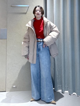 「アイテム（ダウンジャケット/コート）」を使った、haruさん（レディース・159cm・20代）の秋コーディネート