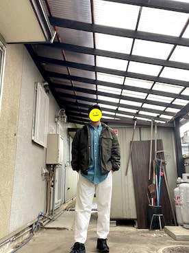 「H&M（エイチ・アンド・エム）のアイテム（ブルゾン）」を使った、centさん（メンズ・172cm）の秋コーディネート