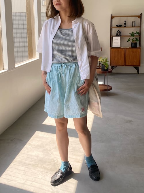 婦人　涼感　ブロードレギュラーカラー半袖シャツ