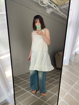 「アイテム（ワンピース/ドレス）」を使った、あおさんさん（レディース・155cm）の夏コーディネート