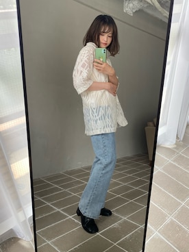 「アイテム（テーラードジャケット）」を使った、あおさんさん（レディース・155cm）の夏コーディネート