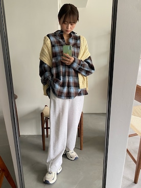 「アイテム（スウェットパンツ）」を使った、あおさんさん（レディース・155cm・20代）の夏コーディネート