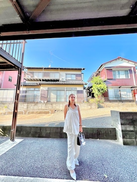 「アイテム（スラックス）」を使った、dd6140さん（レディース・150cm）の夏コーディネート