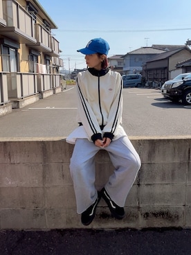 「アイテム（ジャージ）」を使った、chika0209さん（レディース・165cm）の秋コーディネート