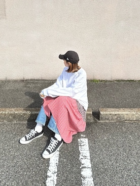 「しまむら（シマムラ）のアイテム（ワンピース/ドレス）」を使った、chika0209さん（レディース・165cm）の秋コーディネート