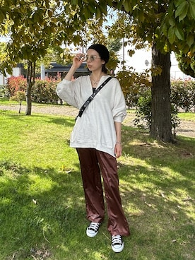 「AZUL by moussy（アズールバイマウジー）のアイテム」を使った、chika0209さん（レディース・165cm）の秋コーディネート
