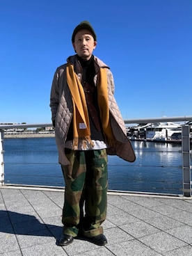 「アイテム（その他アウター）」を使った、小宮さん（メンズ・181cm）の冬コーディネート