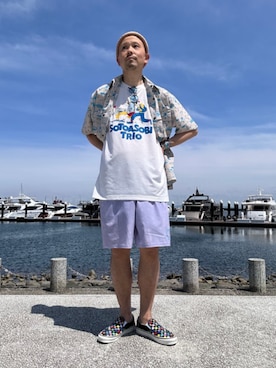 小宮さん(メンズ・181cm)の夏コーディネート
