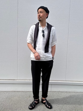 「SHIPS Colors（シップス カラーズ）のアイテム」を使った、小宮さん（メンズ・181cm）の春コーディネート