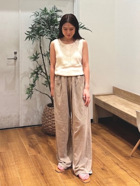 「Ungrid（アングリッド）のアイテム」を使った、長谷川梨奈さん（骨格ウェーブ・レディース・154cm）の夏コーディネート