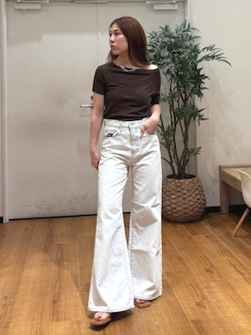 長谷川梨奈さん(レディース・154cm)の春コーディネート