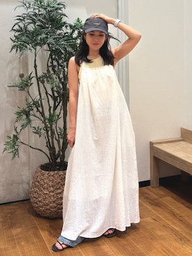 「Ungrid（アングリッド）のアイテム（ワンピース/ドレス）」を使った、長谷川梨奈さん（レディース・154cm）の夏コーディネート