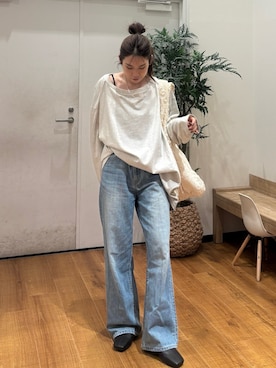 長谷川梨奈さん(レディース・154cm)の春コーディネート