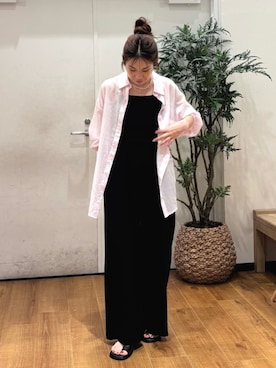 長谷川梨奈さん(レディース・154cm)の春コーディネート
