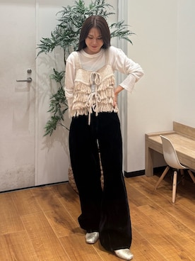 長谷川梨奈さん（レディース・154cm）の秋コーディネート