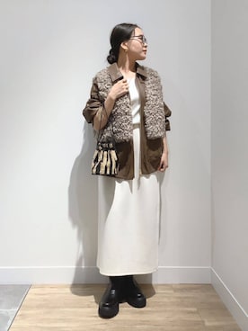 「アイテム（その他アウター）」を使った、MUNEHISAさん（レディース・153cm）の秋コーディネート