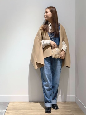 「アイテム（チャーム）」を使った、MUNEHISAさん（レディース・153cm）の秋コーディネート