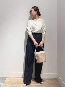 「Le Minor（ルミノア）のアイテム」を使った、MUNEHISAさん（レディース・153cm）の春コーディネート