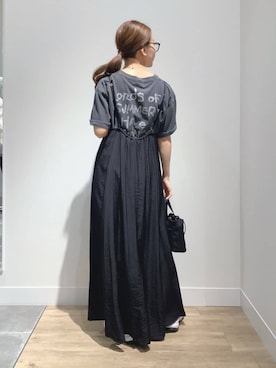 「Gready Brilliant（グレディブリリアン）のＮＩＫＥウィメンズＡＬ８（スニーカー）」を使った、MUNEHISAさん（レディース・153cm）の夏コーディネート