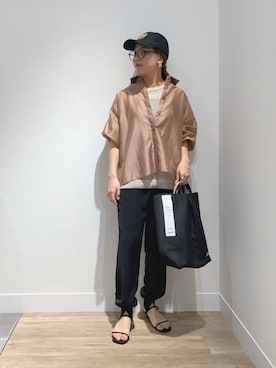 「アイテム（サングラス）」を使った、MUNEHISAさん（レディース・153cm）の夏コーディネート