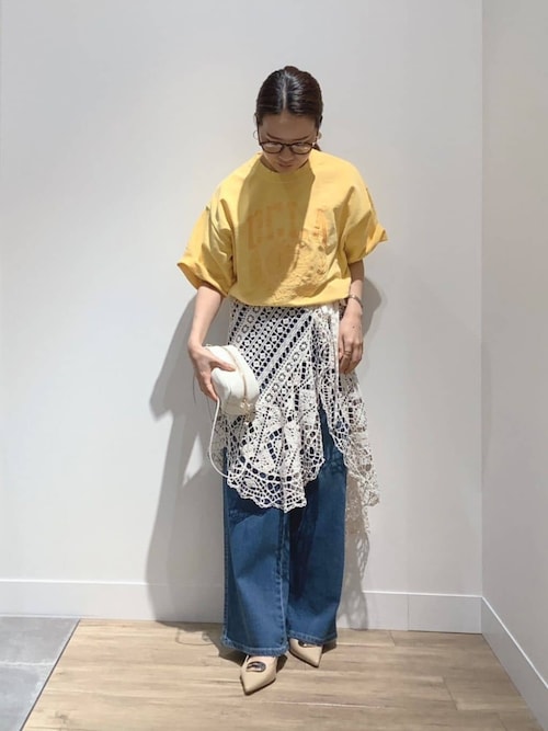 専用！未開封！グレディブリリアン LISAレースUPワイドパンツ LISAレースアップワイドパンツ（デニムパンツ）｜SOMETHING