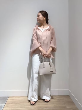 「SOMETHING（サムシング）のアイテム」を使った、MUNEHISAさん（レディース・153cm）の春コーディネート