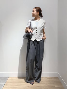 「アイテム（その他アウター）」を使った、MUNEHISAさん（レディース・153cm）の夏コーディネート