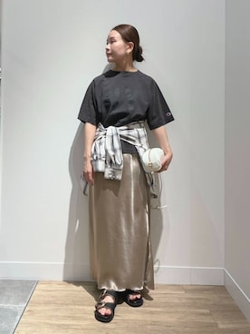 「Gready Brilliant（グレディブリリアン）のアイテム」を使った、MUNEHISAさん（レディース・153cm）の春コーディネート