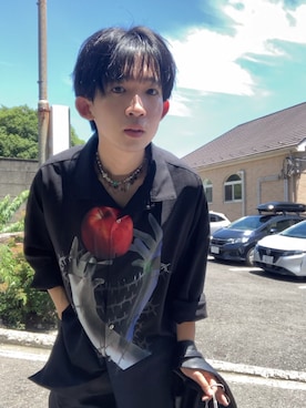 「アイテム（シャツ/ブラウス）」を使った、hamigakiko1さん（メンズ・172cm・20代）の夏コーディネート