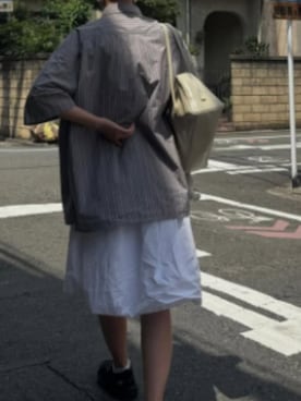 「アイテム（ボストンバッグ）」を使った、Noëlさん（レディース・163cm）の夏コーディネート