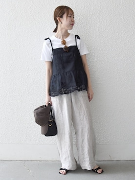 「SHIPS any（シップス エニィ）のアイテム」を使った、山内さん（レディース・153cm）の春コーディネート