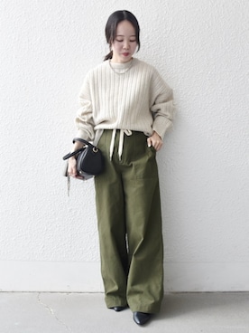 「ブルべ夏」｜山内さん（レディース・153cm）の秋コーディネート