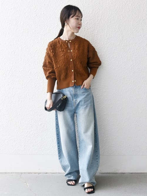 bon_meur:〈洗濯機可能〉コクーン シルエット デニム パンツ