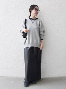 「ブルべ夏」｜山内さん（レディース・153cm）の秋コーディネート