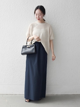 「SHIPS any（シップス エニィ）のアイテム」を使った、山内さん（レディース・153cm）の夏コーディネート