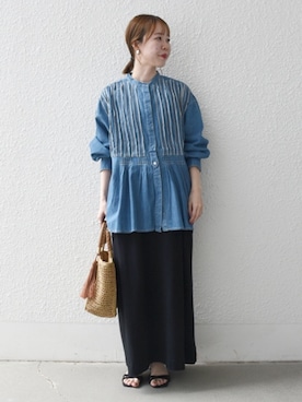 「SHIPS any（シップス エニィ）のアイテム」を使った、山内さん（レディース・153cm）の春コーディネート