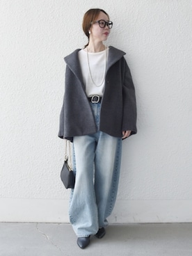 山内さん(レディース・153cm)の秋コーディネート