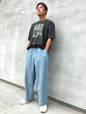 「green label relaxing（グリーンレーベルリラクシング）のポリエステル ロー ニット キャップ（ニットキャップ/ビーニー）」を使った、matu0369さん（メンズ・169cm・30代）の夏コーディネート