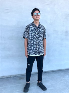 「アイテム（パンツ）」を使った、matu0369さん（メンズ・169cm）の夏コーディネート