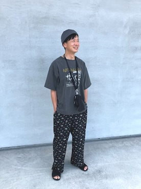 「アイテム（ポーチ）」を使った、matu0369さん（メンズ・169cm）の夏コーディネート