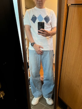 「ペインターパンツ」｜169男さん（メンズ・169cm）の秋コーディネート