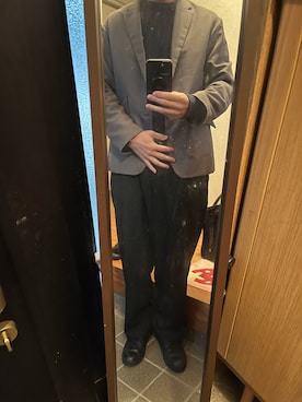 「アイテム（デジタル腕時計）」を使った、169男さん（メンズ・169cm）の秋コーディネート