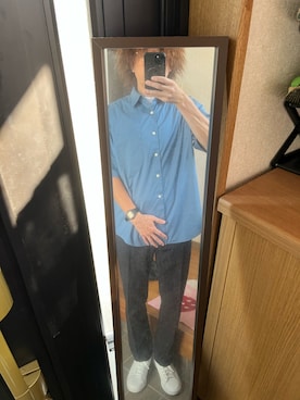 「アイテム（デジタル腕時計）」を使った、169男さん（メンズ・169cm・40代）の夏コーディネート