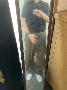 「アイテム（デジタル腕時計）」を使った、169男さん（メンズ・169cm）の夏コーディネート