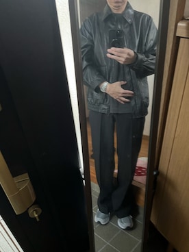 「アイテム（アナログ腕時計）」を使った、169男さん（メンズ・169cm）の冬コーディネート