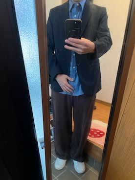 「アイテム（テーラードジャケット）」を使った、169男さん（メンズ・169cm・40代）の秋コーディネート