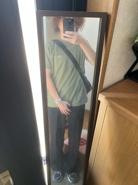 「アイテム（ショルダーバッグ）」を使った、169男さん（メンズ・169cm・40代）の夏コーディネート