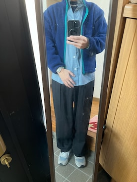 「アイテム（ネックレス）」を使った、169男さん（メンズ・169cm・40代）の秋コーディネート