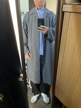 「adidas（アディダス）のアイテム（スニーカー、ホワイト系）」を使った、169男さん（メンズ・169cm）の春コーディネート